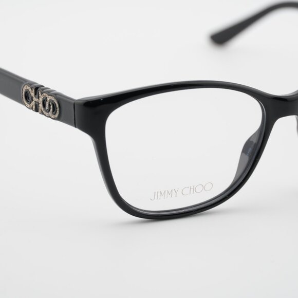 Jimmy Choo JC238 0807 00 Eyeglasses Black 55mm Rectangle Frame - Picture 8 of 10